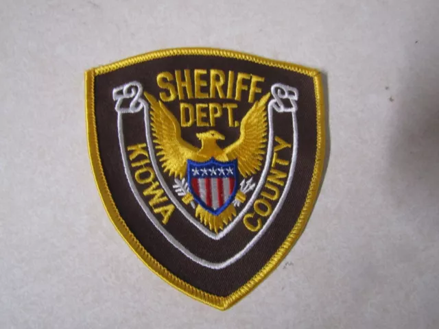 Patch Law Enforcement Older Sheriff Dept Kiowa County Oklahoma