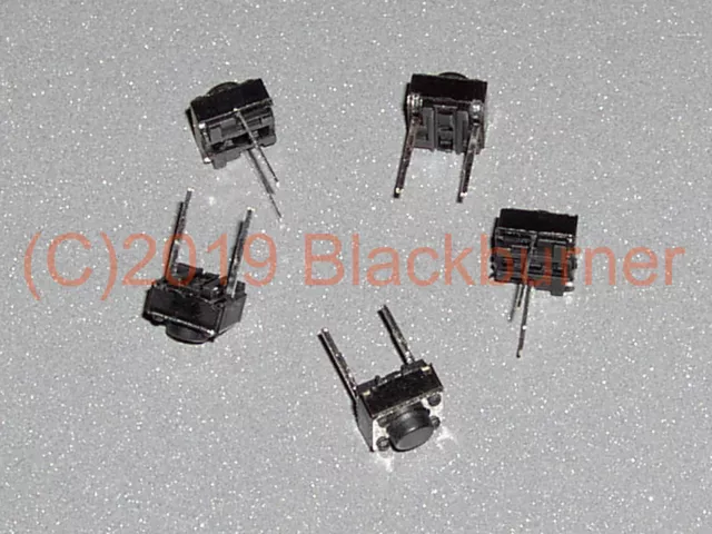 5,10St. 2-pin Microtaster Tactile Tact Switch Microschalter 6x6x5/ 6x6x9mm DIP-2