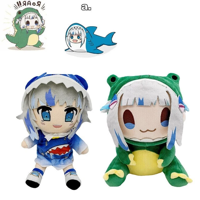 HOLOLIVE SHARK GURA Dino Gawr Gura Plush Doll EN x TSUKUMO Anime ...
