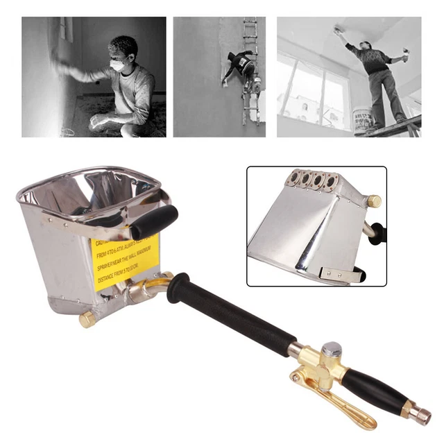 Sprayer Gun Tool Stainless Steel Concrete Stucco Plaster Sprayer Tool USA