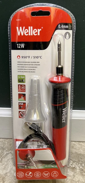Weller WLTCH4LBA12 Vervangende beitel 4.0mm Tip voor WLBRK12 Draadloze Oplaadbare Soldeerbout, 3 PK