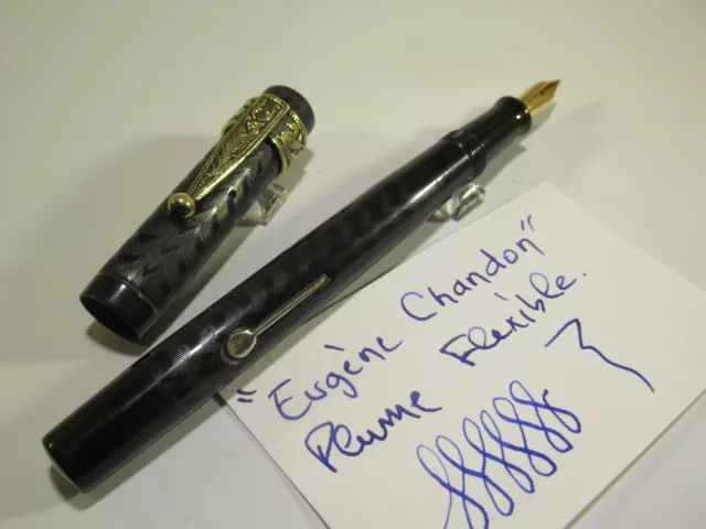 Stylo plume français ébonite noire – French fountain pen BCHR