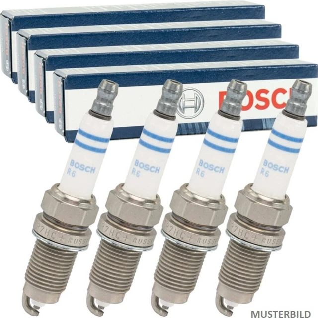 4X Bosch Zündkerze ­Fr 7 Ldc+ Für Vw Audi Bmw Seat Skoda Fiat Mini Renault