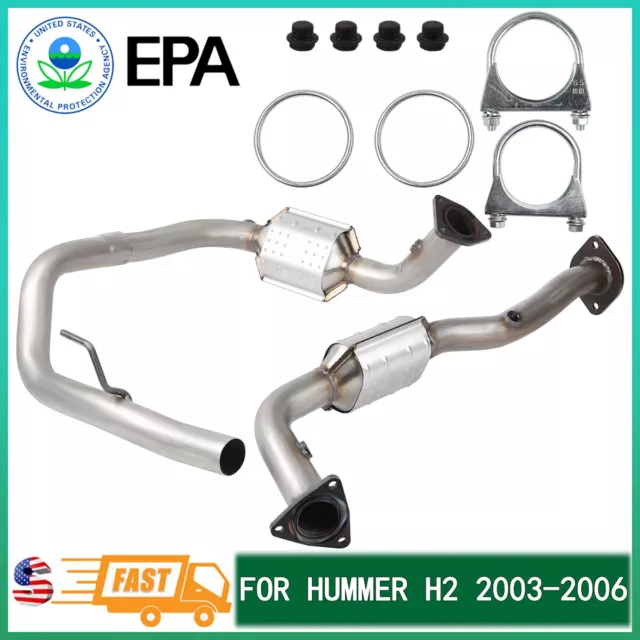 Catalytic Converter Set for Hummer H2 6.0L 2003 2004 2005 2006 Left&Right Sides