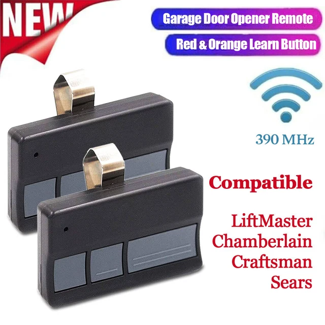 2PC FOR RAYNOR Garage Door Opener Comp Remote Control Red & Orange