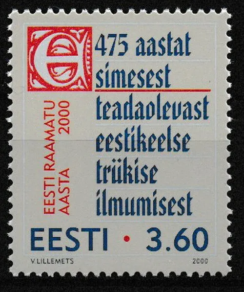 Estland - Jahr des estnischen Buches postfrisch 2000 Mi. 370