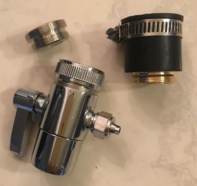 2PCS portable dishwasher faucet adapter Diverter Adapter Kit Sink