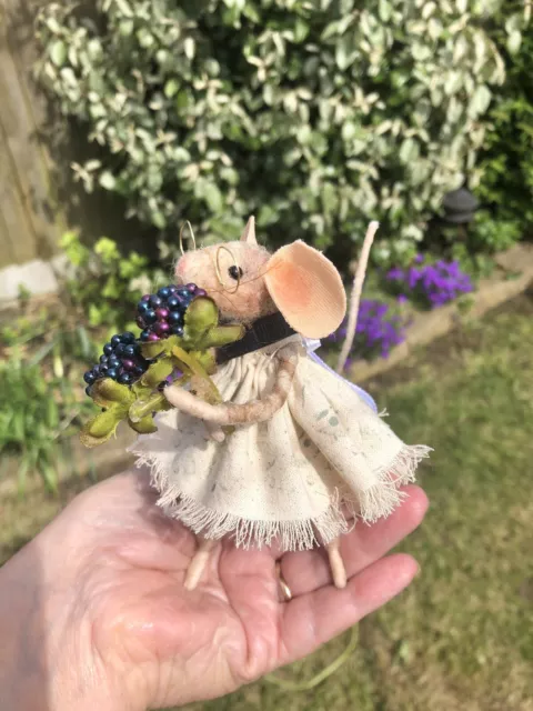 OOAK Needle Felted Church Mouse 2