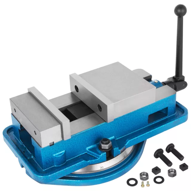 6" Accu Lock Precision Vise w/ Lock Vice Milling Drilling Machine Bench Clamp