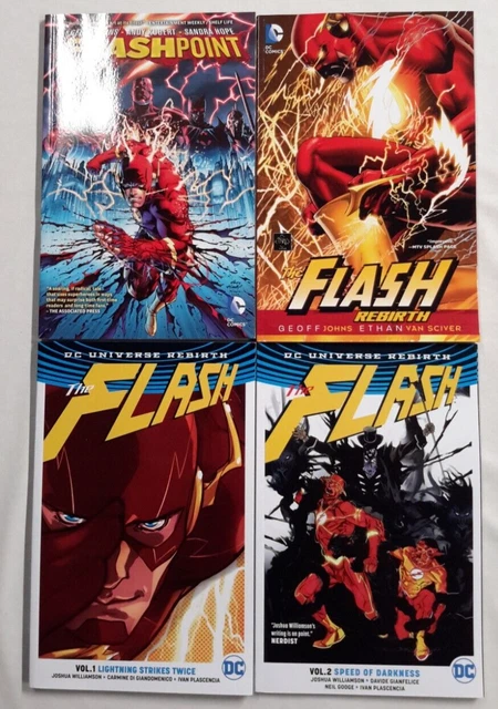 ⚡Flash Vol. 1 & 2/Flashpoint/Rebirth Tpb Graphic Novel Lot Of 4*Dc Comics*