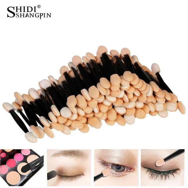 Einweg Lidschatten Kosmetische Applikator Lidschattenpinsel 100 Stück Make-Up ⭐⭐
