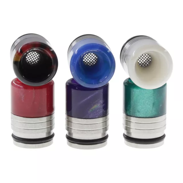 Mundstück Drip Tip 810 für Verdampfer Sieb Resin Driptip Edelstahl 6 Farben D347