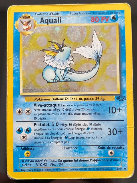 Carte Pokémon AQUALI HOLO 12/64