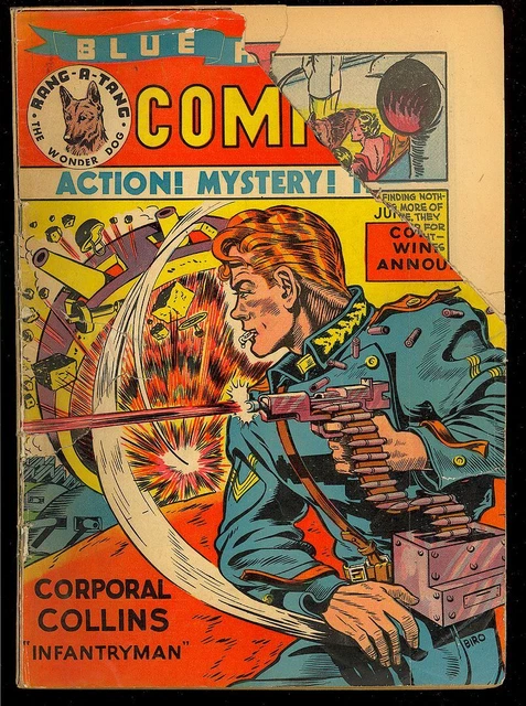 Blue Ribbon Comics #4 (Missing Centerfold) Golden Age MLJ Comic 1940 PR*