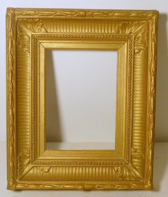 Cadre a canaux redoré st Louis XVI Empire XIXème 15.5 x 11.5cm