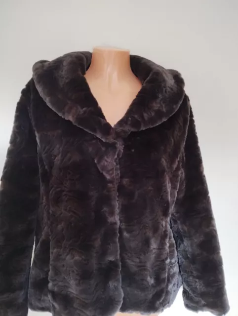 Faux fur deals jacket size 18