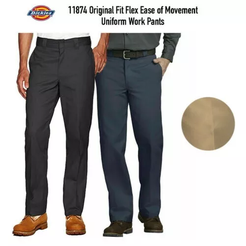 Dickies Hombres Pantalones Original Fit Flex Ease De Movimiento Uniforme Trabajo