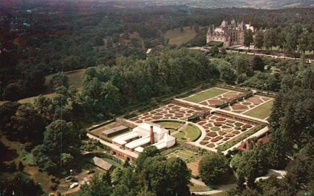 Postcard NC Asheville Biltmore House & Gardens Aerial View Vintage PC H926