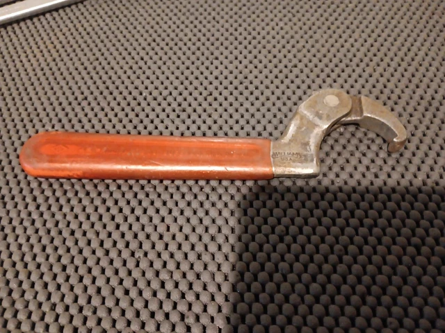 Vintage J.H Williams 472 Adjustable Hook Spanner Wrench 1-1/4" - 3"  USA