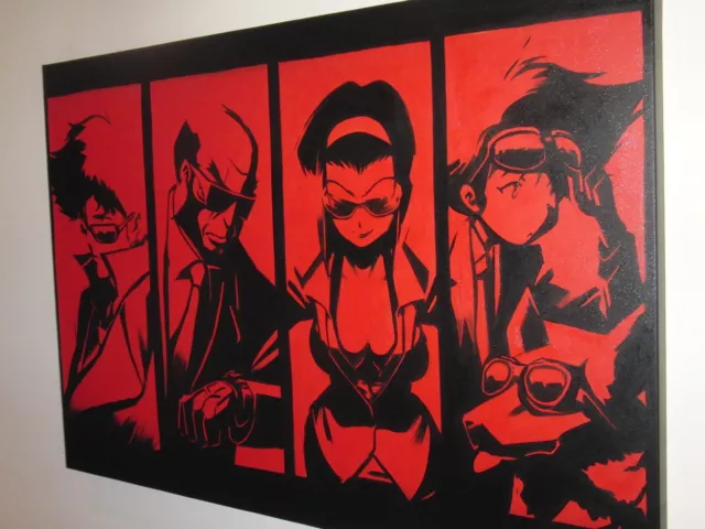 Cowboy Bebop anime oil painting NOT print poster.Hand painted framing available