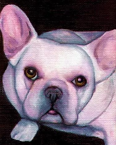 8x10 FRENCH BULLDOG Dog Art PRINT of Painting by VERN