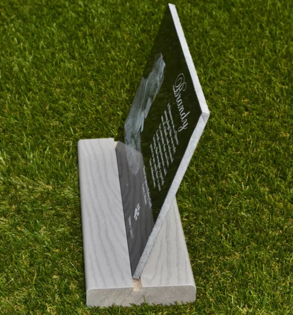 Stand for tombstone memorial, fits up to 8x6 memorials