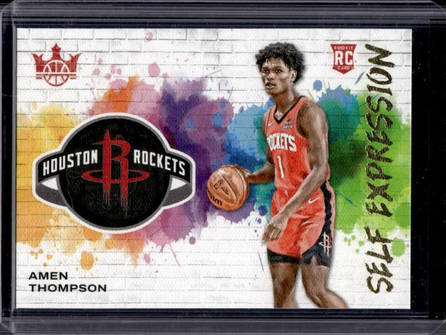Carte Panini Court Kings Amen Thompson RC Patch Art Nouveau 2023-24 #11106