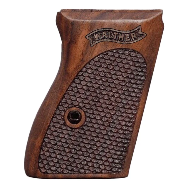 Walther PPK/S Style Turkish Walnut Wood Grips – Floral Carved – Fits ARKANSAS Model