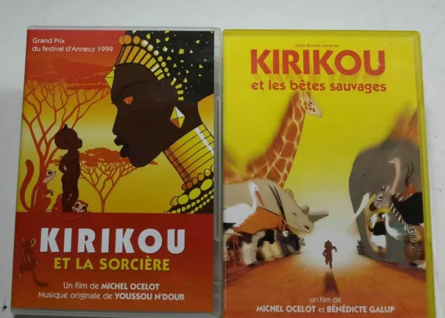 Lot dvd KIRIKOU ( et la sorciere - les betes sauvages )