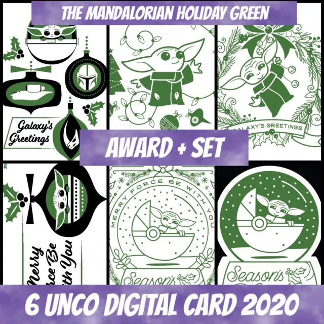 Topps Star Wars Card Trader Award + Set (1+5) Mandalorian Holiday 2020 Digital