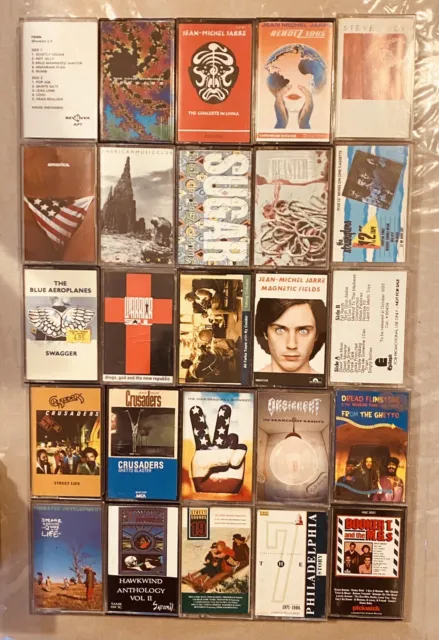 50 cassette tapes audio job lot rare bargain various bundle offer cheap mixed