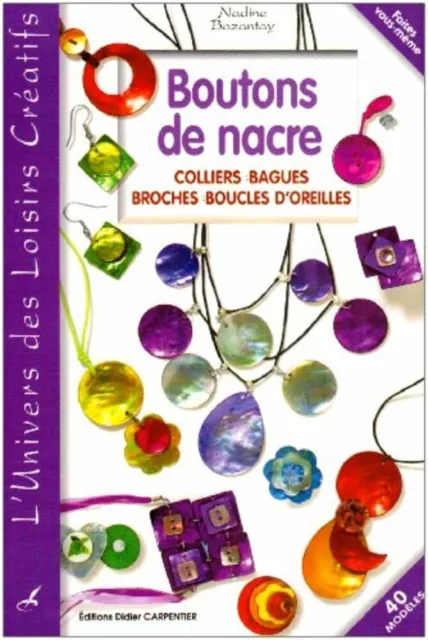 Botones de Nácar : Collar Anillos Pendientes Tuerca Muy en Buen Estado