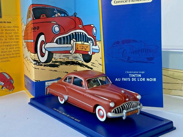 VOITURE TINTIN 1/24 LA MORRIS SIX DES PARTISANS 53 L'OR NOIR