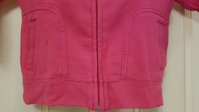 Top Adidas rosa cerniera intera per ragazza taglia 1-2 anni D15 C 3