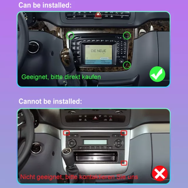 Mit DAB+ Android 12 Autoradio GPS Navi Für Mercedes-Benz Vito Viano W639 2004-14 3