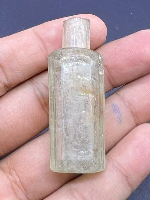 Rare Ancient Early Roman Glass Antique Chemist Making Poison Glass Bottle