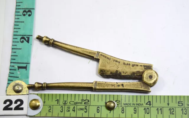 Old Brass Areca Nut Cutter Collectible Nice Shape Indian Multi Tool. i12-169