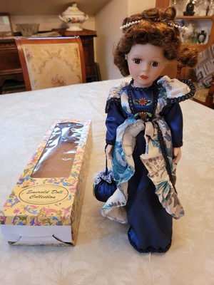 Vintage Porcelain Emerald Doll Collection Item 79175 in box 