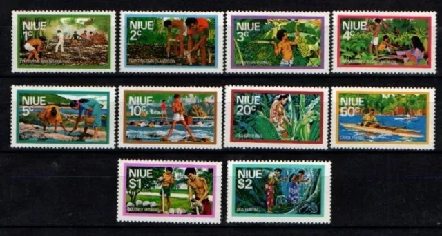 New Zealand Niue 1976 Scenes SG198-207 Mint