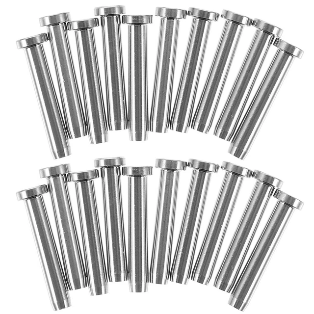 20 pz Swage Dead End Ricevitore Invisibile Metallo Post Fine Tensionatore Swage