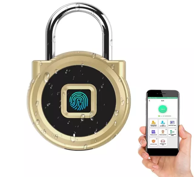 Small Smart Fingerprint Bluetooth Padlock