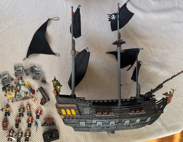 Lot anciens bateaux, pirate des Caraïbes, Black Pearl, Mega Blocks, électronique | UK