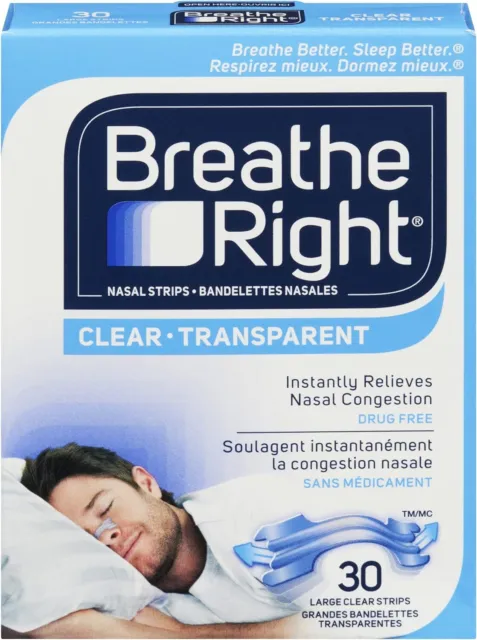 Breathe Right Clear Large 30ct