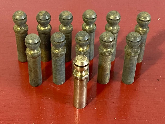 VINTAGE 1910 's 1920 's BRASS SPARK PLUG TERMINAL LOT (12) CHAMPION AC SPLITDORF
