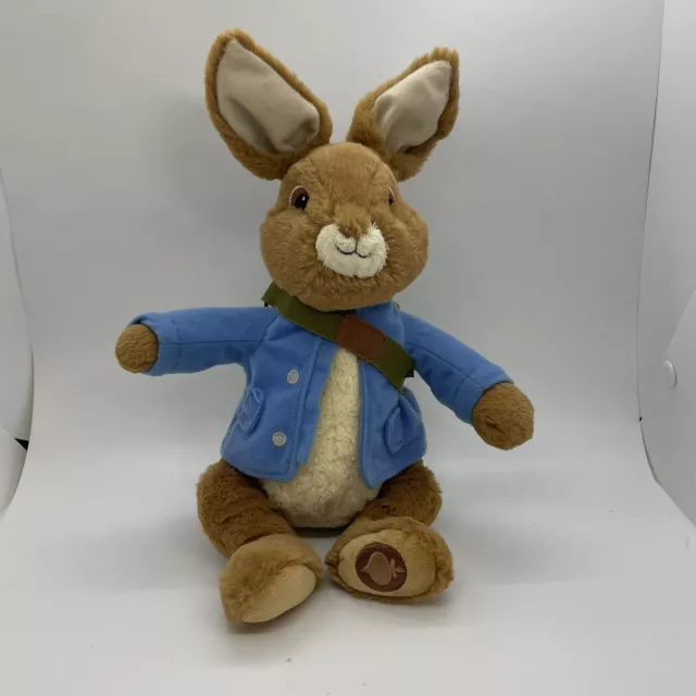 GUND Nickelodeon Peter Rabbit Bunny Rabbit Plush Stuffed Animal w/Backpack 14"