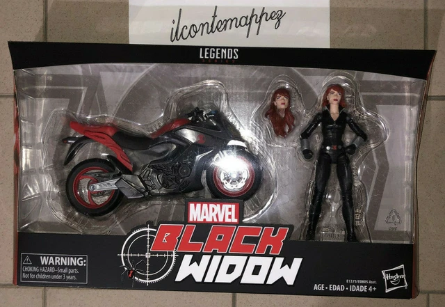 MARVEL LEGENDS ULTIMATE Riders BLACK WIDOW Natasha Romanoff motorcycle ...