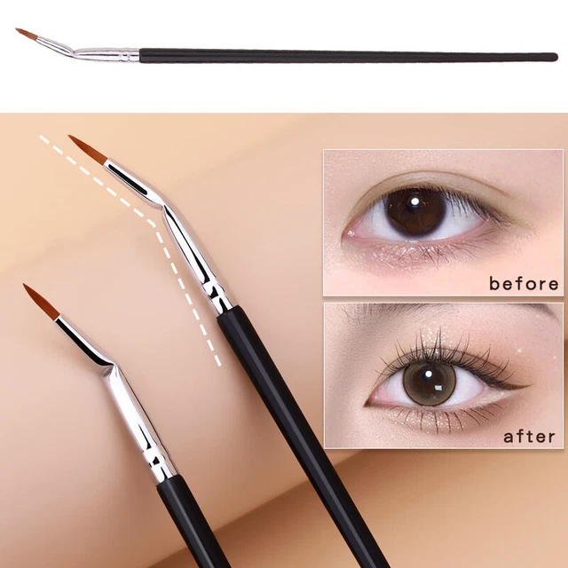 Coin Eye-Liner Horizontal vers à Soie Maquillage Brosse Sourcils Doux