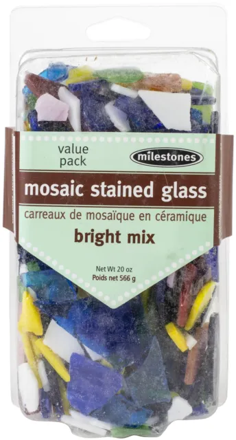 Midwest Products-Mosaic Glass 20oz Value Pack-Colores brillantes
