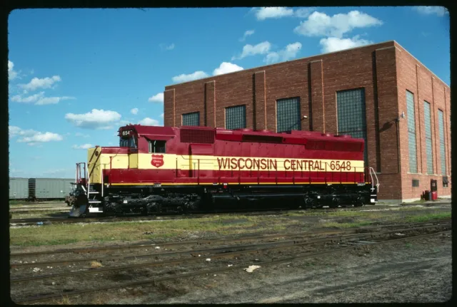 Original Rail Slide - WC Wisconsin Central 6548 N Fond du Lac WI 8-3-1988