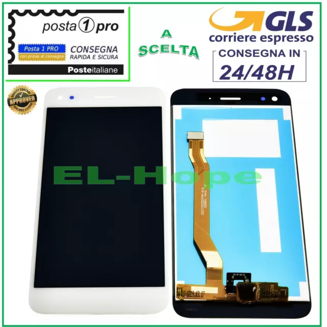 LCD DISPLAY PER HUAWEI P9 Lite mini SLA-TL10 TOUCH SCREEN VETRO BIANCO